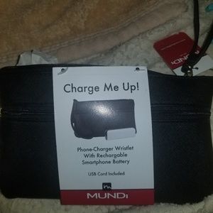 Phone charger wristlet